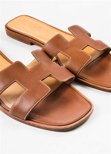 dark brown hermes sandals|hermes jelly flat sandals.